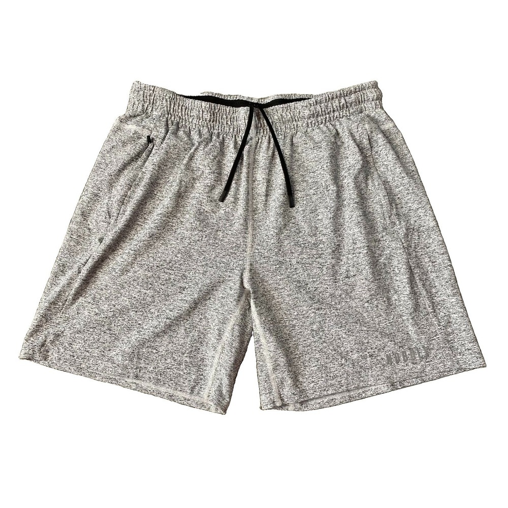 Nobull Shorts Men's XL Gray Performance Zip Pockets Gym Lightweight Stretch